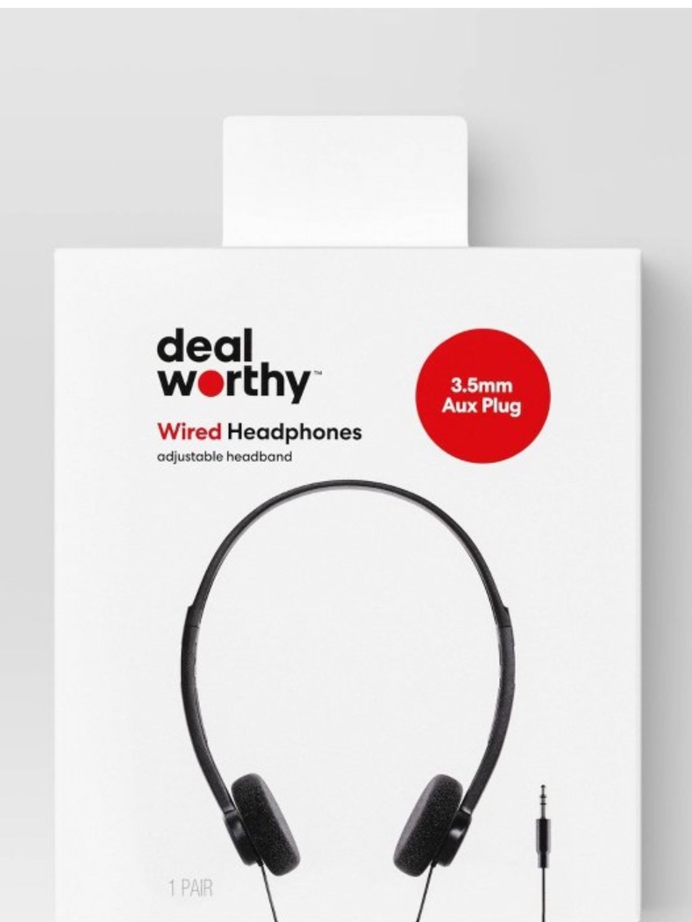 Target Dealworthy Retro On Ear Headphones Wired 3.5mm Jack Foam Cushion Black